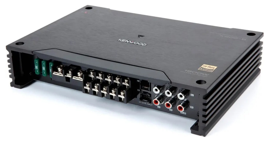 Kenwood X802-5 - 5 Channel X Series Class D Bridgeable Power Speaker and Subwoofer Amplifier 1800W
