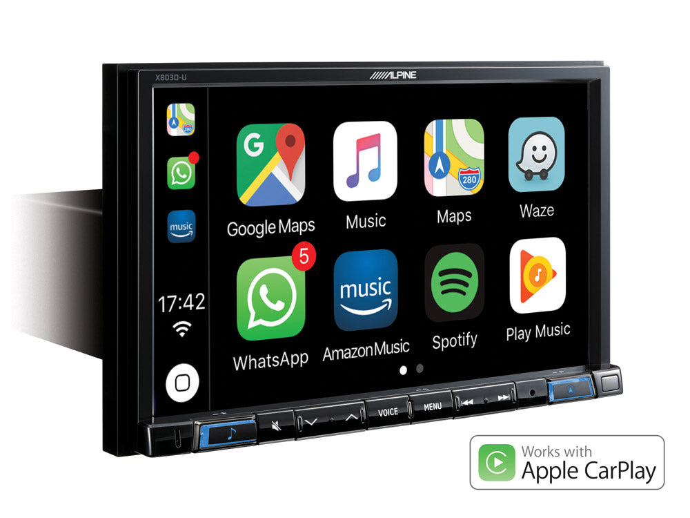 Alpine X803DU-C 8" Touch Screen Navigation with TomTom maps, Apple Carplay & Android Auto