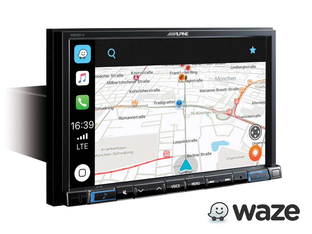 Alpine X803DU-C 8" Touch Screen Navigation with TomTom maps, Apple Carplay & Android Auto