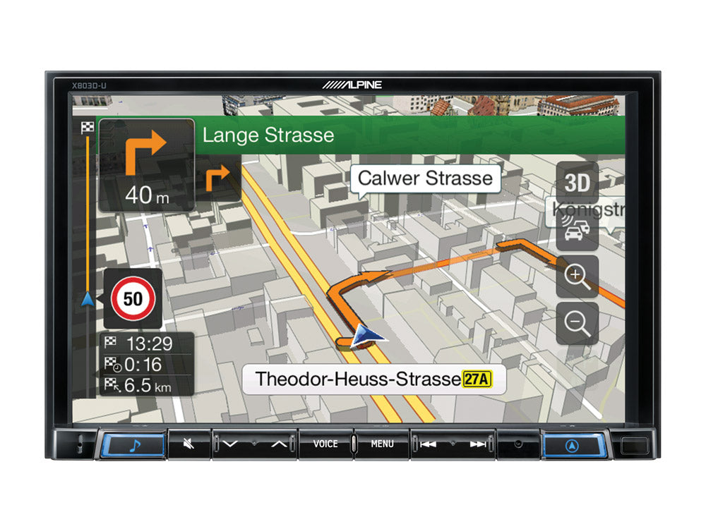 Alpine X803DU-C 8" Touch Screen Navigation with TomTom maps, Apple Carplay & Android Auto
