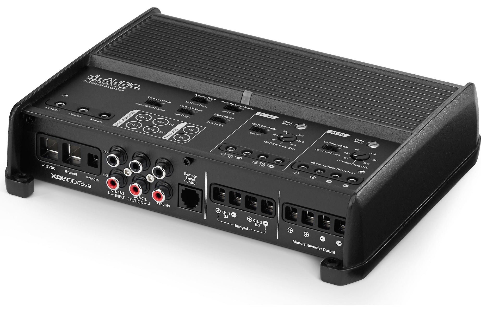 JL Audio XD500/3v2 - XDv2 Series 3-Channel Class D System Amplifier