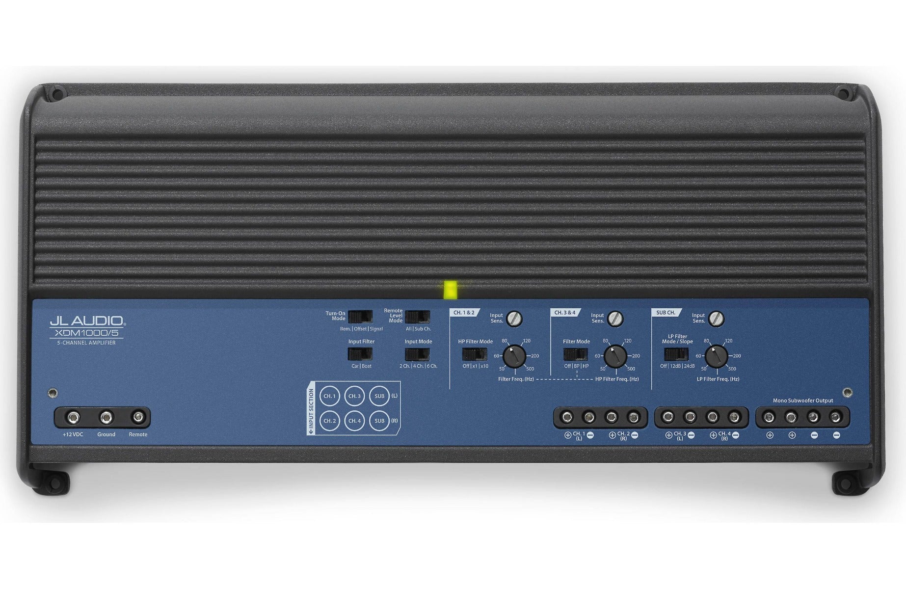 JL Audio XDM1000/5 1000W RMS XDM Series Class-D 5-Channel Car/Marine Amplifier