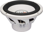PowerBass XL-1240MF - 12" Single 4-Ohm Marine Subwoofer with Grill in White