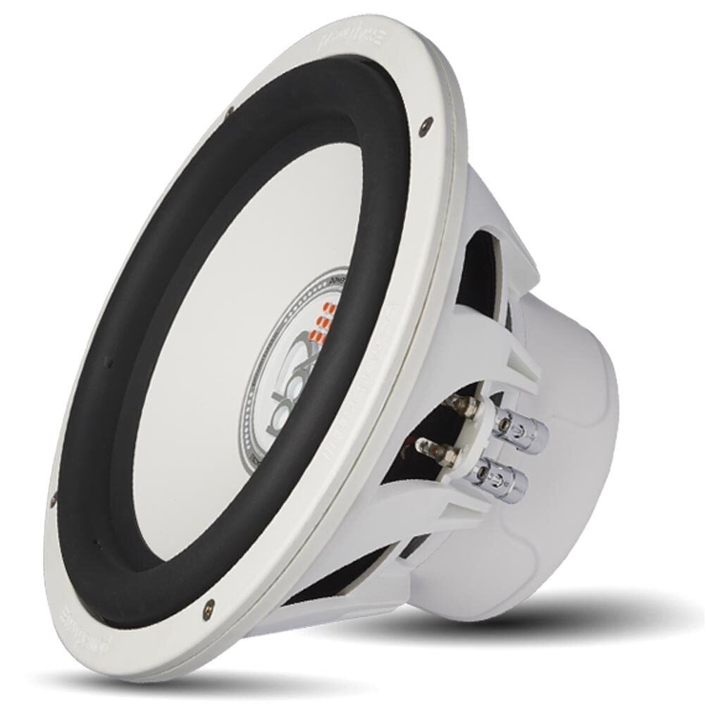 PowerBass XL-1240DMF - 12" Dual 4-Ohm Marine Subwoofer with Grill in White