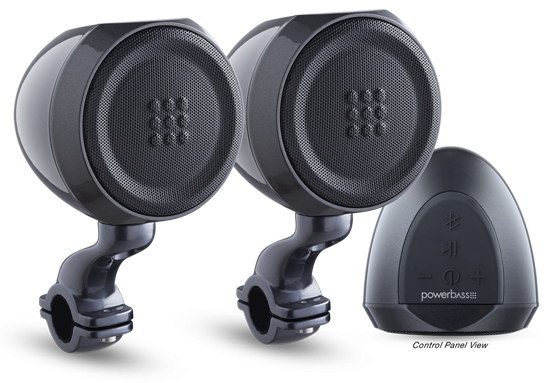PowerBass XL-PS200 2.75" 100 Watts Marine Grade Amplified Bluetooth Speaker Pods