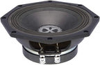 PowerBass XPRO-8CX - 8" Octagonal Cast Frame Midrange Driver 4-Ohm