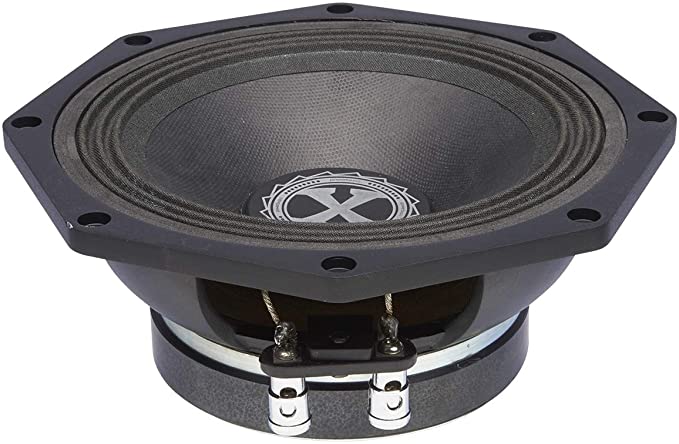 PowerBass XPRO-8CX - 8" Octagonal Cast Frame Midrange Driver 4-Ohm