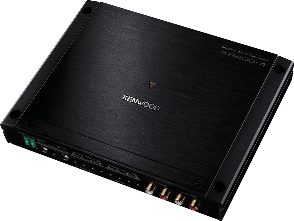Kenwood XR400-4 Super Thin Mono High Performance Class D Digital Power 4 Channel Amplifier