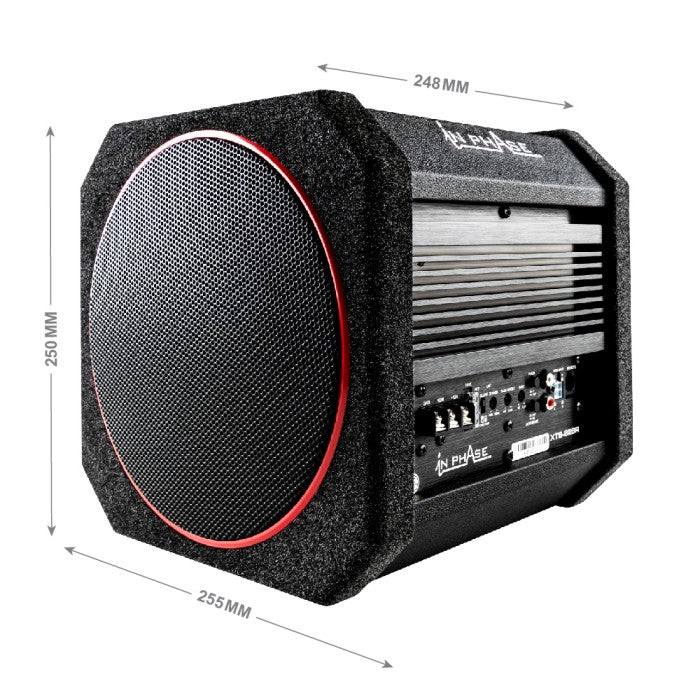 In Phase XTB-828R 8" 300W Active Subwoofer with Passive Radiator and Class D Amplifer