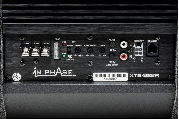 In Phase XTB-828R 8" 300W Active Subwoofer with Passive Radiator and Class D Amplifer