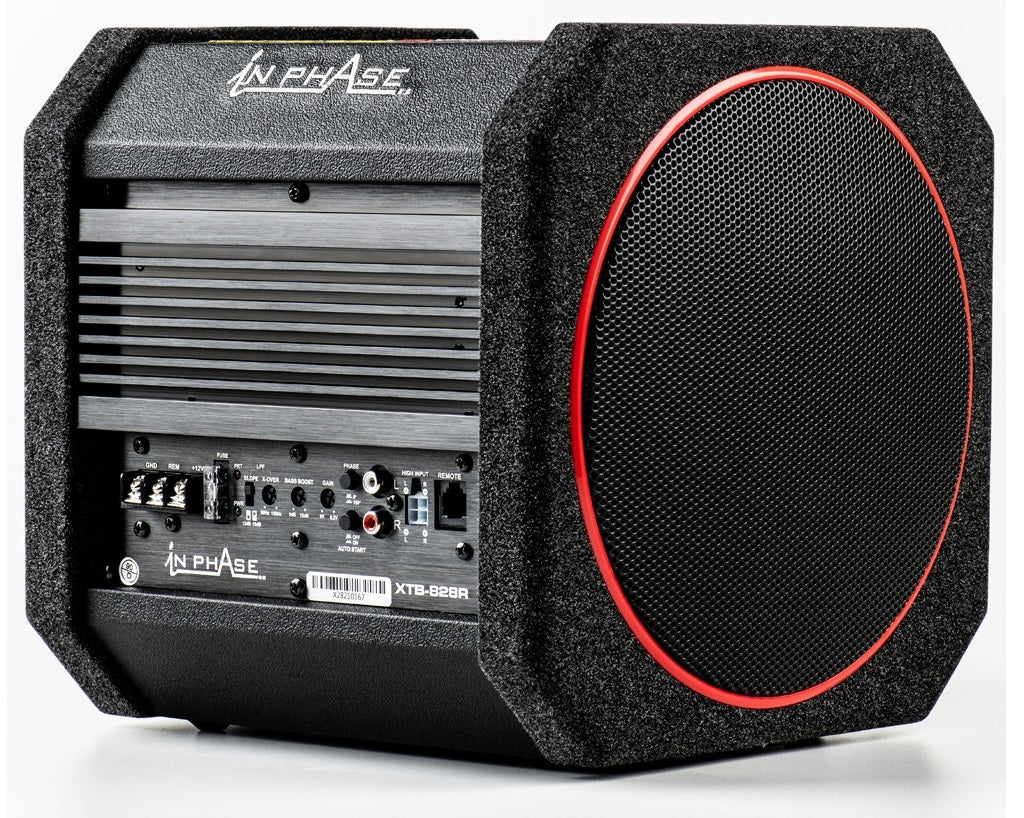 In Phase XTB-828R 8" 300W Active Subwoofer with Passive Radiator and Class D Amplifer