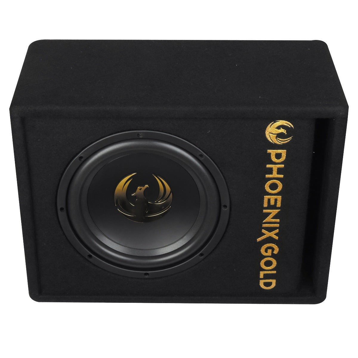 Phoenix Gold Z8AB 8 Inch 500W Active subwoofer bass-box with built in amp incl. cable kit & remote control