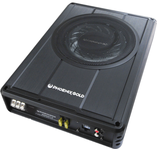 Phoenix Gold Z10150 Underseat Active 10" subwoofer bass-box with built in amp