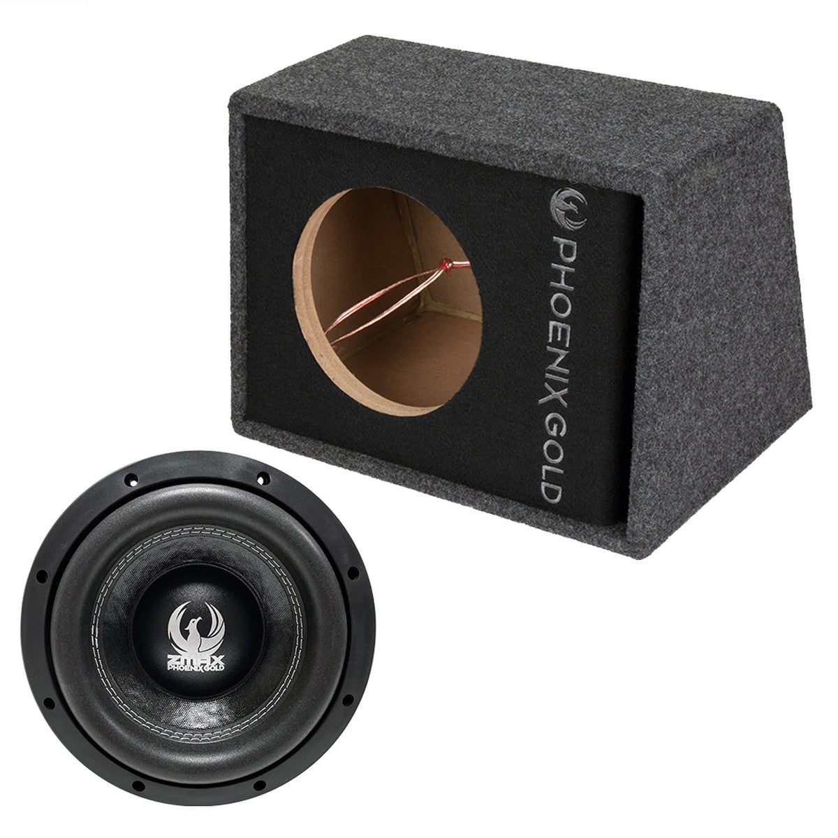 Phoenix Gold ZBMAX112P – 12" Ported Subwoofer Enclosure & Subwoofer
