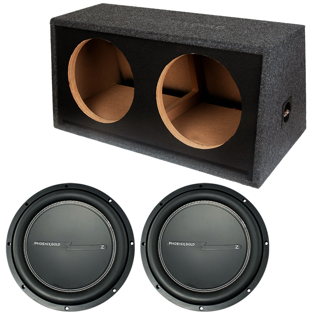 Phoenix Gold ZBZ212P –  2x12'' Ported Subwoofer Enclosure & Subwoofer