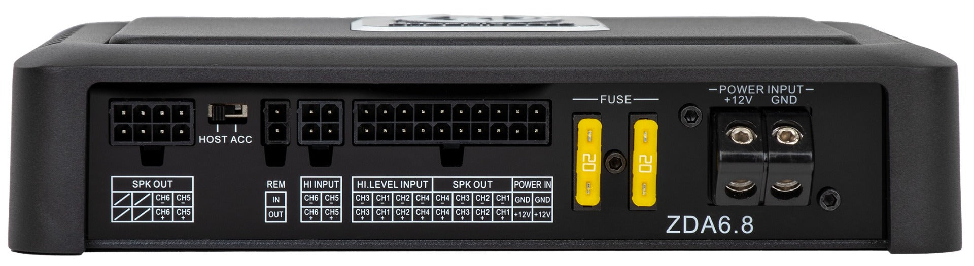 Phoenix Gold ZDA6.8 Class A/B 6 Channel Bluetooth Amplifier with 8 Channels DSP