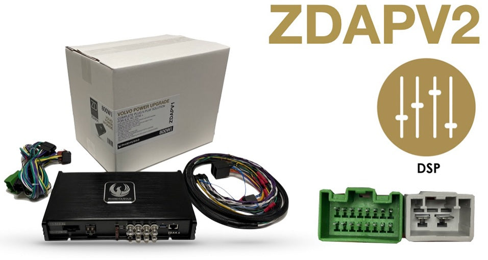 Phoenix Gold ZDAPV2 Volvo models 2004-2019 DSP Power Up Kit | Simple Plug and Play Installation