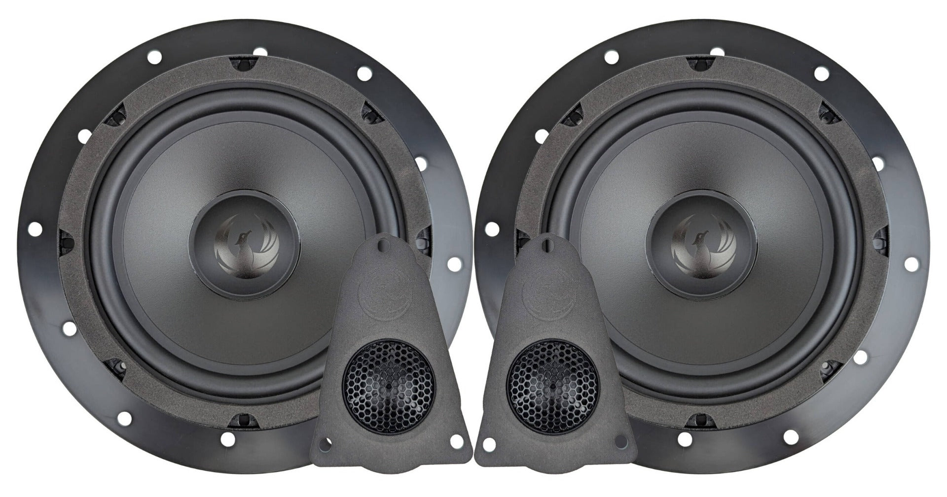 Volkswagen Caravelle, Multivan and Transporter Custom-fit Phoenix Gold ZDSKVW1 6.5 inch2-Way Component Doors Upgrade Speaker Kit 