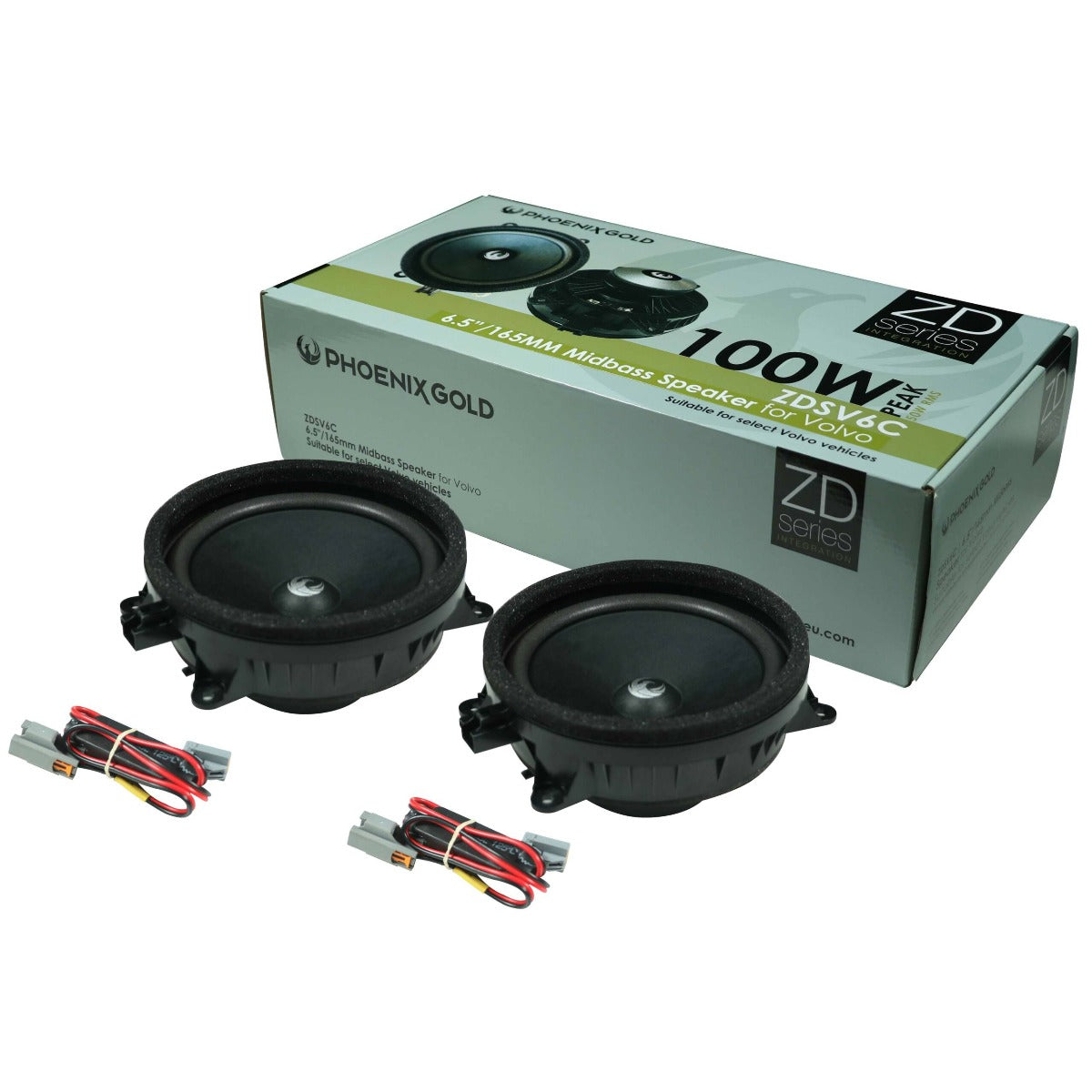 Phoenix Gold ZDSV6C 6.5 "subwoofer pair for Volvo and Polestar 1 Plug & Play