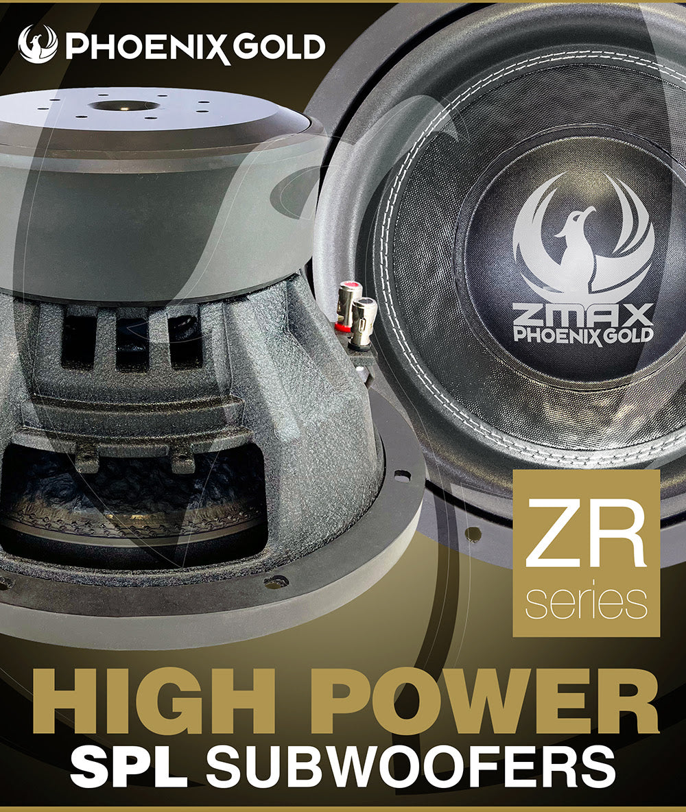 Phoenix Gold ZMAX82 ZR series High SPL 8 Inch 1500W Subwoofer
