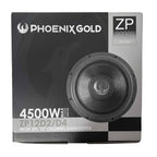 Phoenix Gold ZP12D4 Phoenix Gold ZP - 12 Inch Dual 4ohm Steet Bass subwoofer 3" VC 1500 watts RMS