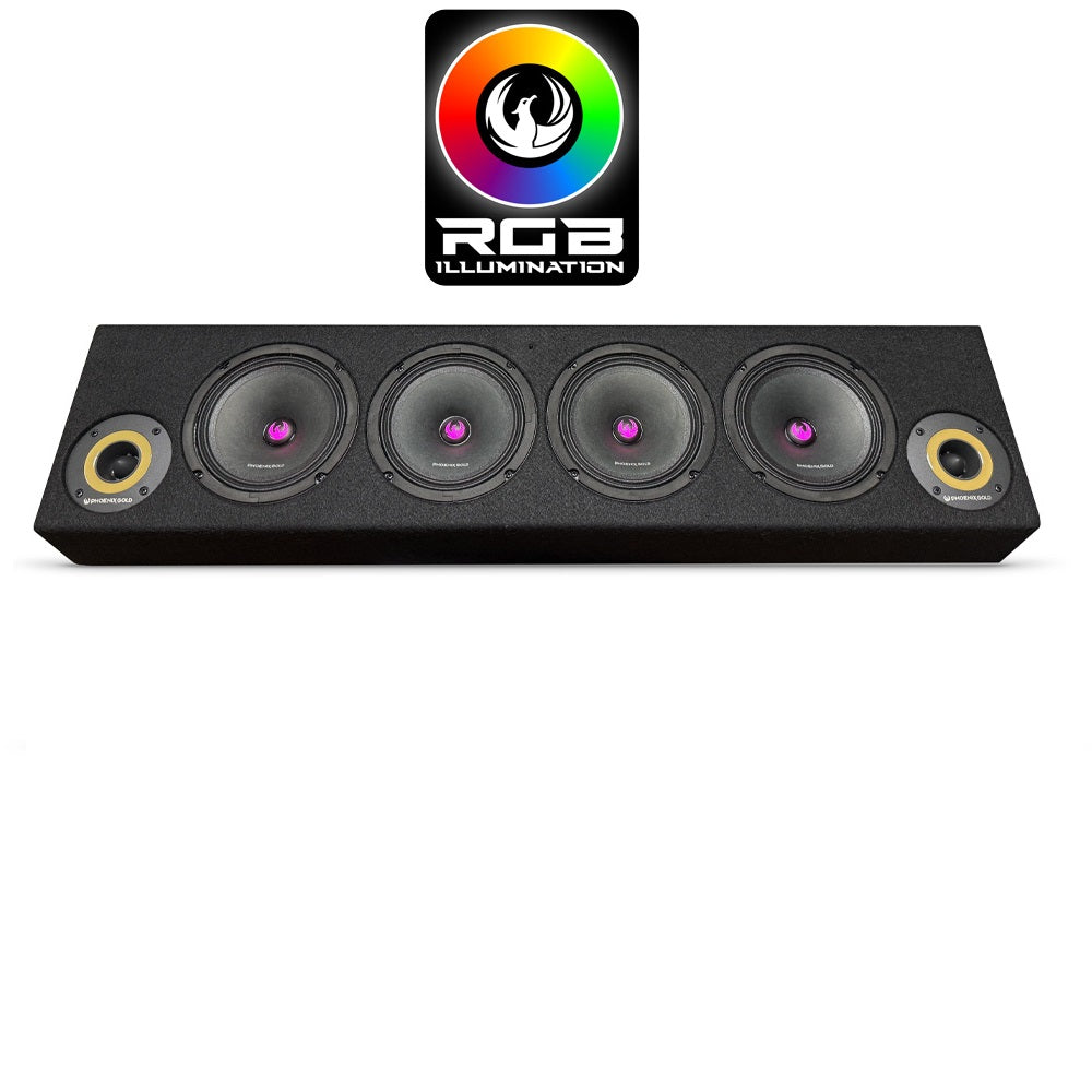 Phoenix Gold ZP65BOXRGB 1700w Full-Range Box with Remote-Controlled RGB Lighting