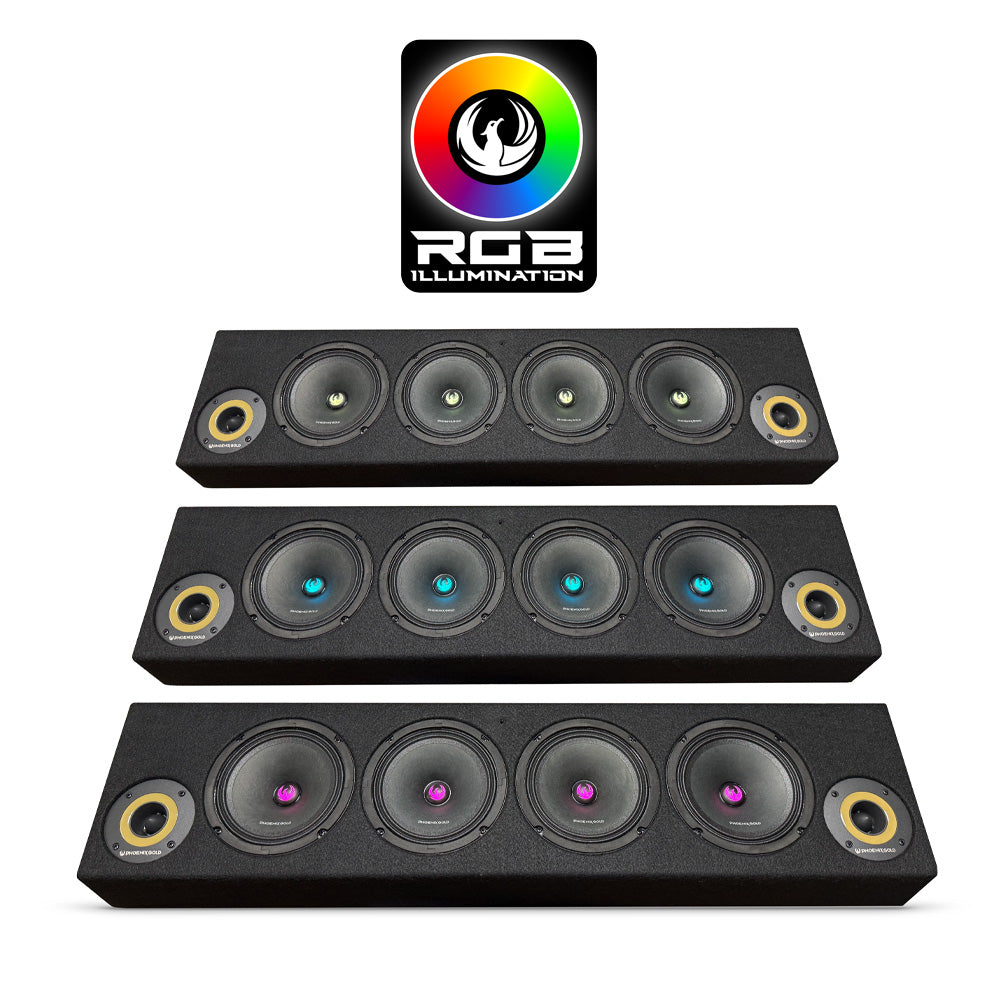 Phoenix Gold ZP65BOXRGB 1700w Full-Range Box with Remote-Controlled RGB Lighting