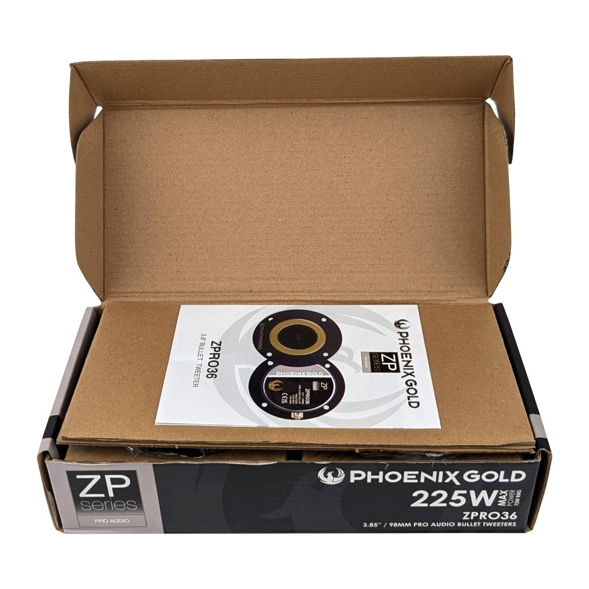 Phoenix Gold ZPRO36 3.6" Pro Audio SPL bullet tweeters with very high output (Pair)