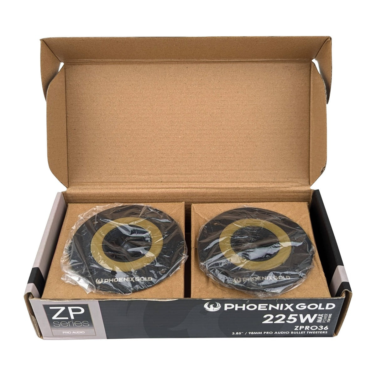 Phoenix Gold ZPRO36 3.6" Pro Audio SPL bullet tweeters with very high output (Pair)