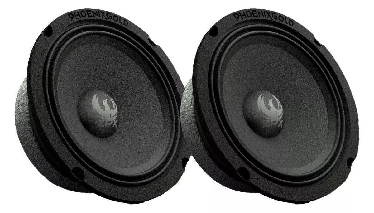 Phoenix Gold ZPX654 ZPX series 6.5 inch PRO Midrange Speakers Pair RMS 200W -400W MAX