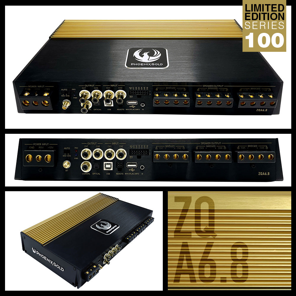 Phoenix Gold ZQA6.8 – 6-Channel High End Amplifier with 8-Channel DSP Limited Edition