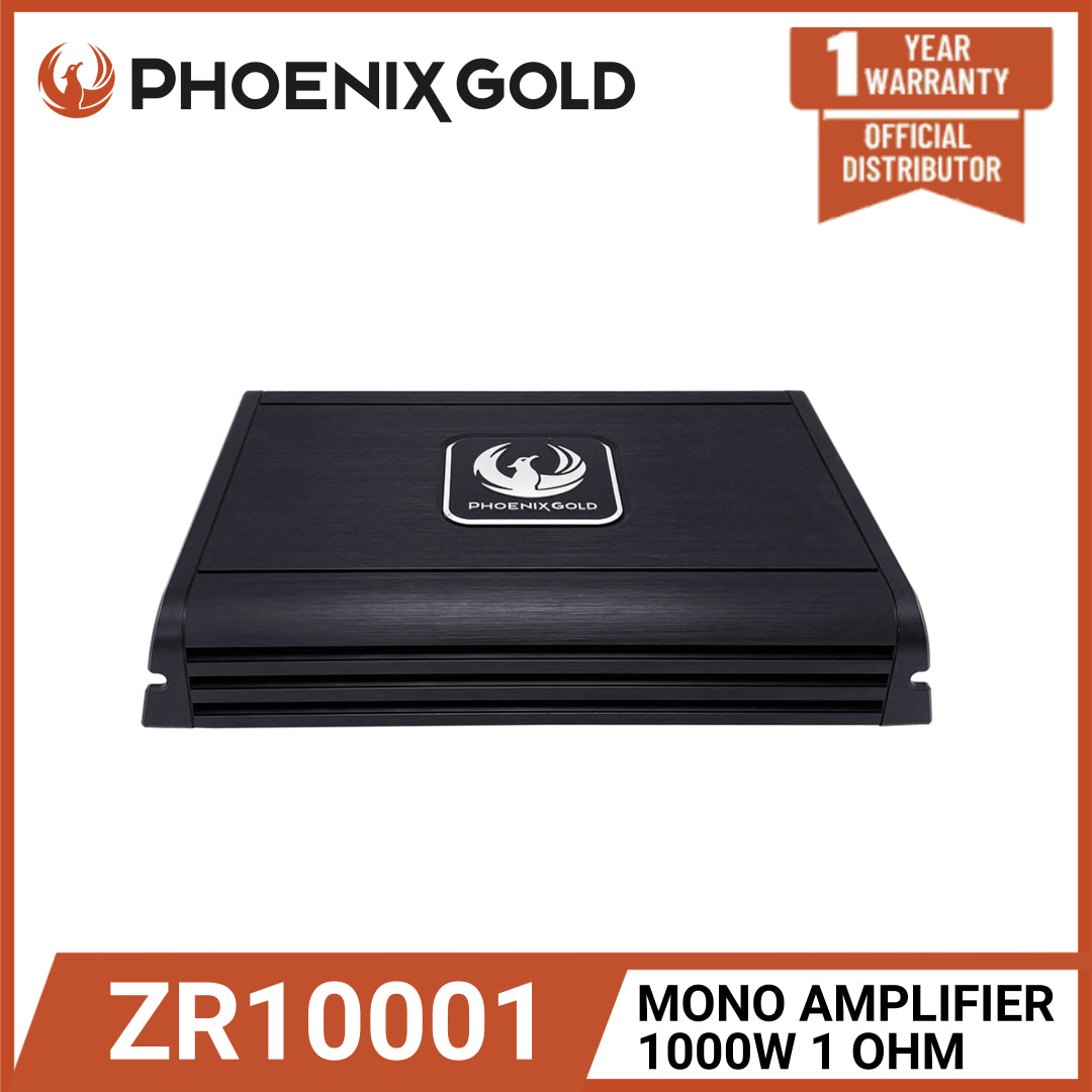 Phoenix Gold ZR10001 Z series CLASS D Monoblock Subwoofer Amplifier with 1000W RMS power
