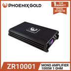 Phoenix Gold ZR10001 Z series CLASS D Monoblock Subwoofer Amplifier with 1000W RMS power