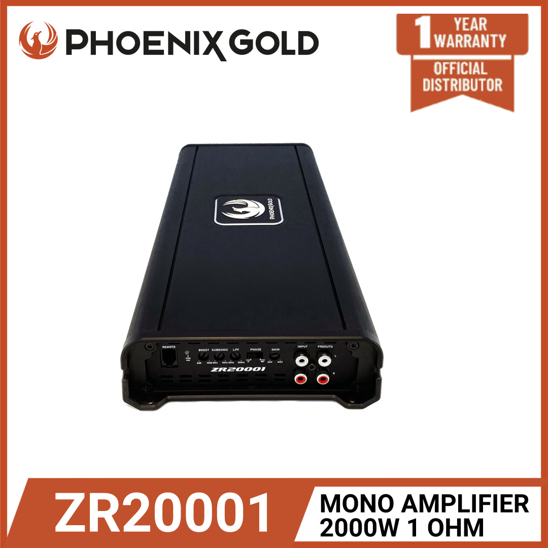 Phoenix Gold ZR20001 NEW Z series Class-D Monoblock with 2000W RMS power
