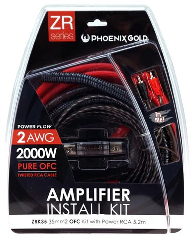 Phoenix Gold ZRK35 Pure OFC amplifier wiring kit CCA 2Gauge (35mm²)