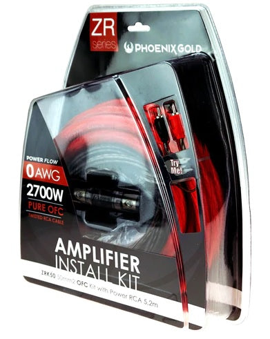 Phoenix Gold ZRK50 Pure OFC amplifier wiring kit CCA 0Gauge (50mm²)