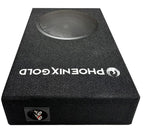 PHOENIX GOLD ZX18PBS 8-Inch Downfire Slim Subwoofer Box 400W Max Power