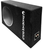 PHOENIX GOLD ZX18PBS 8-Inch Downfire Slim Subwoofer Box 400W Max Power