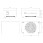 Phoenix Gold ZX18PDF 8 inch Ultimate 360 Degree Slim Subwoofer Box - 500W Max Power