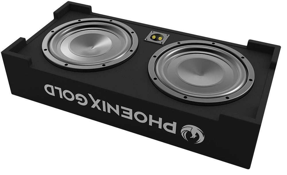 Pheonix Gold ZX210PBS 2 x 10" Subwoofer 700w Slim Passive Bass Box Enclosure