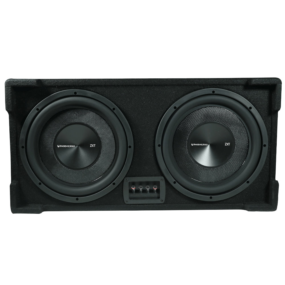 Pheonix Gold ZX212PBS 400W RMS Power Slim Passive Radiator Subwoofer Box