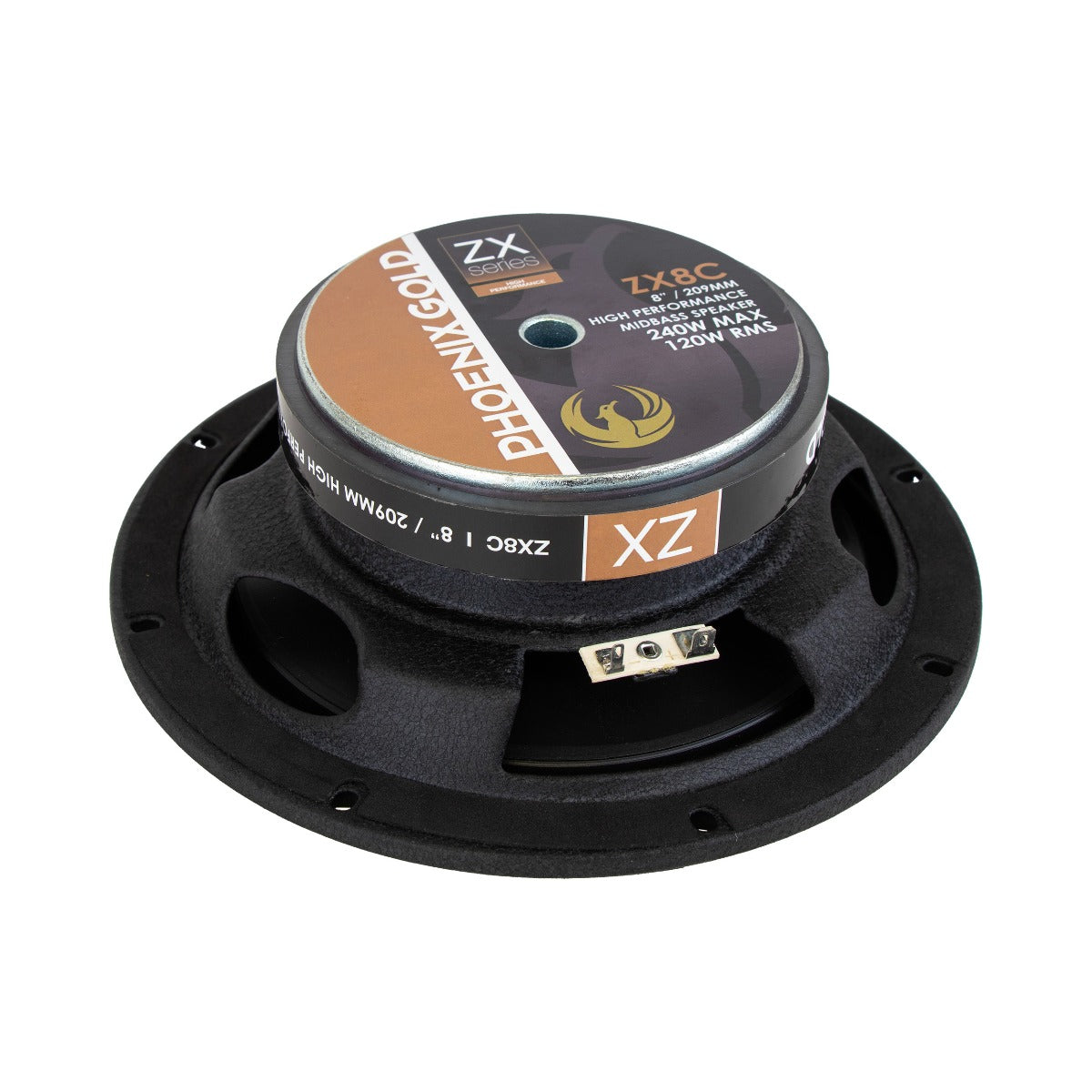 Phoenix Gold ZX8C ZXC-series 8 inch 209mm PRO Midrange Speakers/Subwoofers Pair RMS 120W -250W MAX