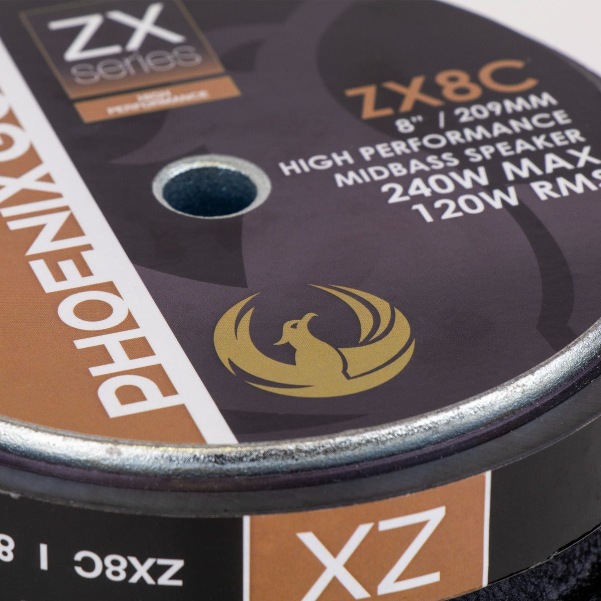 Phoenix Gold ZX8C ZXC-series 8 inch 209mm PRO Midrange Speakers/Subwoofers Pair RMS 120W -250W MAX