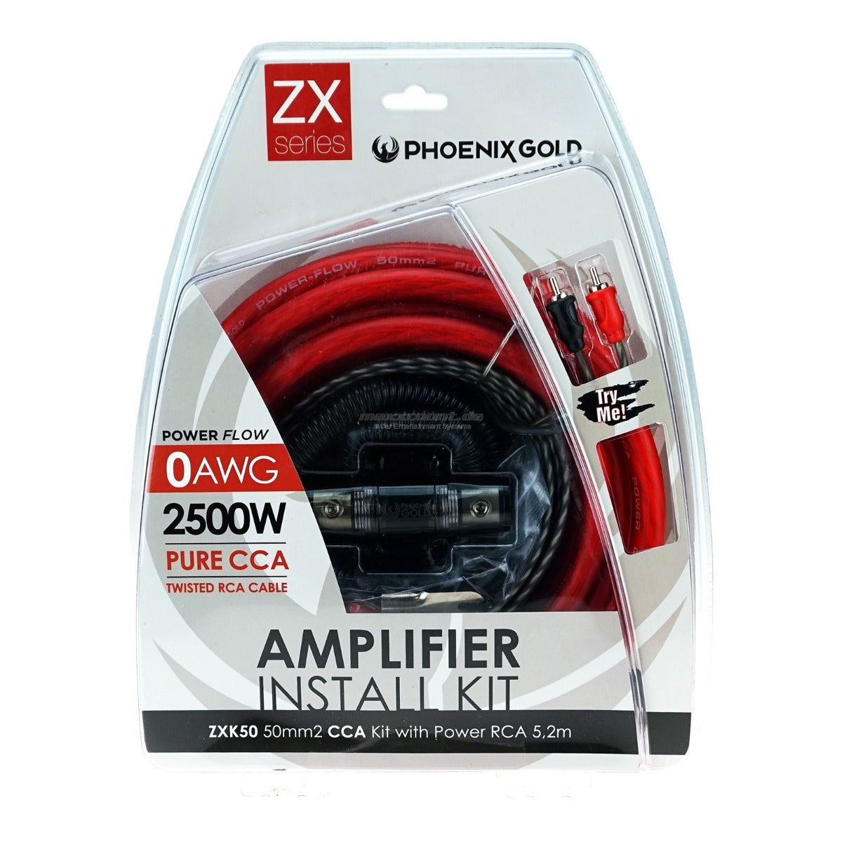 Phoenix Gold ZXK50 amplifier wiring kit CCA 2 Gauge (50mm²)