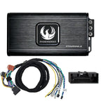 Phoenix Gold ZXMPF3 includes a ZXM500.4 Amplifier ZXMISOT2 Ford ISO-T harness.