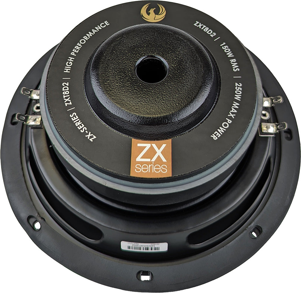 Phoenix Gold ZXT8D2 250W Max Power 8″ Slim Subwoofer