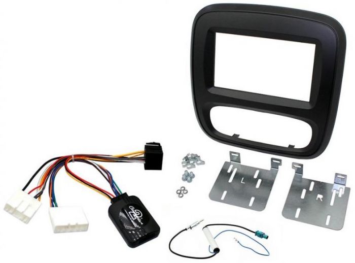 RENAULT Traffic 2015 Stereo Black Fascia /& Steering Wheel Interface Kit CTKRT06