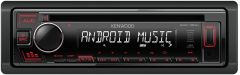 Kenwood KDC-130UR CD/MP3/WMA USB/Auxiliary Input ANDROID MUSIC CONTROL Red Illumination