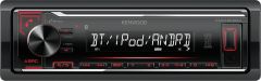 Kenwood KMM-BT204 Mechless iPhone iPod Android Bluetooth Stereo