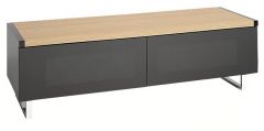 Techlink Panorama 120 DUAL Sided Top (Light Oak or Grey Oak) all in One Stand